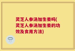 灵芝人参汤加生姜吗(灵芝人参汤加生姜的功效及食用方法)
