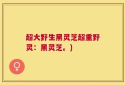 超大野生黑灵芝超重野灵：黑灵芝。)
