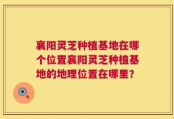 襄阳灵芝种植基地在哪个位置襄阳灵芝种植基地的地理位置在哪里？
