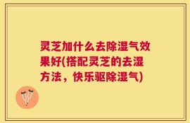 灵芝加什么去除湿气效果好(搭配灵芝的去湿方法，快乐驱除湿气)