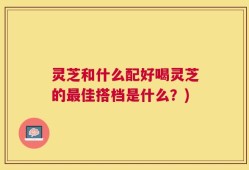 灵芝和什么配好喝灵芝的最佳搭档是什么？)
