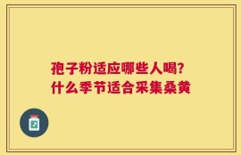 孢子粉适应哪些人喝？什么季节适合采集桑黄