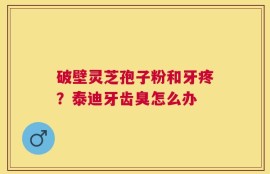 破壁灵芝孢子粉和牙疼？泰迪牙齿臭怎么办