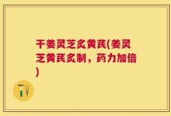 干姜灵芝炙黄芪(姜灵芝黄芪炙制，药力加倍)