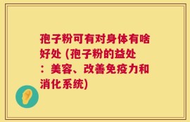孢子粉可有对身体有啥好处 (孢子粉的益处：美容、改善免疫力和消化系统)