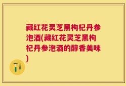 藏红花灵芝黑枸杞丹参泡酒(藏红花灵芝黑枸杞丹参泡酒的醇香美味)