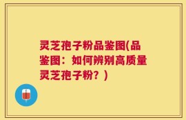 灵芝孢子粉品鉴图(品鉴图：如何辨别高质量灵芝孢子粉？)