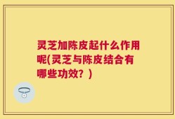 灵芝加陈皮起什么作用呢(灵芝与陈皮结合有哪些功效？)