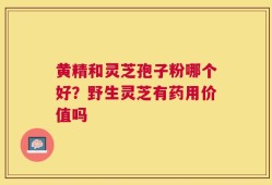 黄精和灵芝孢子粉哪个好？野生灵芝有药用价值吗