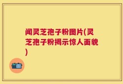 闻灵芝孢子粉图片(灵芝孢子粉揭示惊人面貌)