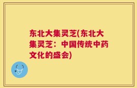 东北大集灵芝(东北大集灵芝：中国传统中药文化的盛会)