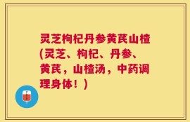 灵芝枸杞丹参黄芪山楂(灵芝、枸杞、丹参、黄芪，山楂汤，中药调理身体！)