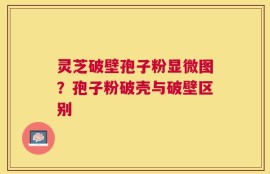 灵芝破壁孢子粉显微图？孢子粉破壳与破壁区别