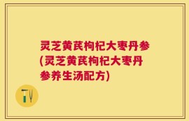灵芝黄芪枸杞大枣丹参(灵芝黄芪枸杞大枣丹参养生汤配方)