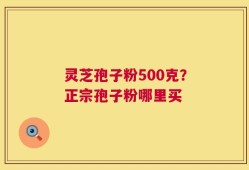 灵芝孢子粉500克？正宗孢子粉哪里买