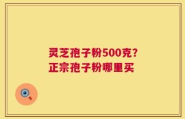 灵芝孢子粉500克？正宗孢子粉哪里买