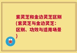 紫灵芝和金边灵芝区别(紫灵芝与金边灵芝：区别、功效与适用场景)