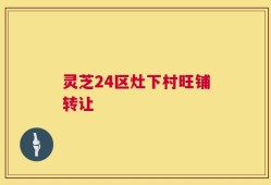 灵芝24区灶下村旺铺转让