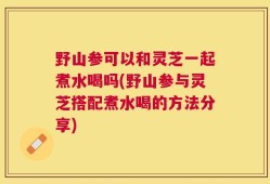 野山参可以和灵芝一起煮水喝吗(野山参与灵芝搭配煮水喝的方法分享)