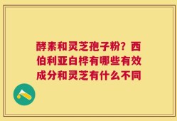 酵素和灵芝孢子粉？西伯利亚白桦有哪些有效成分和灵芝有什么不同