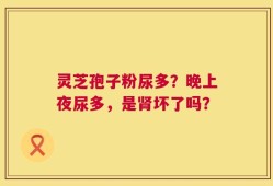 灵芝孢子粉尿多？晚上夜尿多，是肾坏了吗？