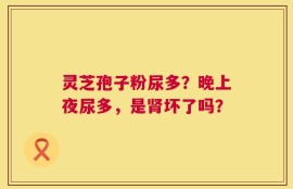 灵芝孢子粉尿多？晚上夜尿多，是肾坏了吗？