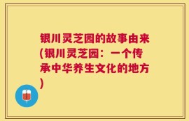 银川灵芝园的故事由来(银川灵芝园：一个传承中华养生文化的地方)