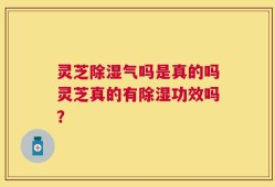 灵芝除湿气吗是真的吗灵芝真的有除湿功效吗？