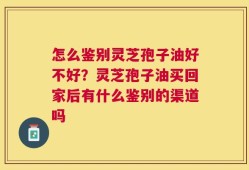 怎么鉴别灵芝孢子油好不好？灵芝孢子油买回家后有什么鉴别的渠道吗