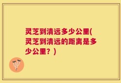灵芝到清远多少公里(灵芝到清远的距离是多少公里？)