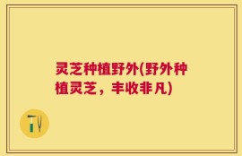 灵芝种植野外(野外种植灵芝，丰收非凡)