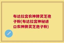 布达拉宫农神牌灵芝孢子粉(布达拉宫神秘进口农神牌灵芝孢子粉)