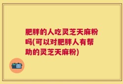 肥胖的人吃灵芝天麻粉吗(可以对肥胖人有帮助的灵芝天麻粉)