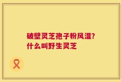 破壁灵芝孢子粉风湿？什么叫野生灵芝