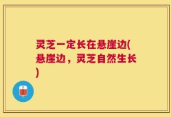 灵芝一定长在悬崖边(悬崖边，灵芝自然生长)