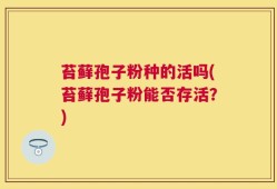 苔藓孢子粉种的活吗(苔藓孢子粉能否存活？)