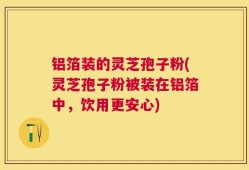铝箔装的灵芝孢子粉(灵芝孢子粉被装在铝箔中，饮用更安心)