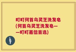 町町何首乌灵芝洗发皂(何首乌灵芝洗发皂——町町嘉信首选)