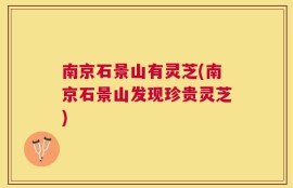 南京石景山有灵芝(南京石景山发现珍贵灵芝)