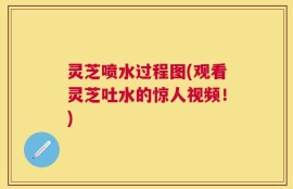 灵芝喷水过程图(观看灵芝吐水的惊人视频！)
