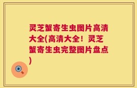 灵芝蟹寄生虫图片高清大全(高清大全！灵芝蟹寄生虫完整图片盘点)