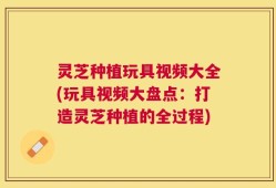 灵芝种植玩具视频大全(玩具视频大盘点：打造灵芝种植的全过程)