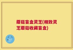 蘑菇盲盒灵芝(精致灵芝蘑菇收藏盲盒)