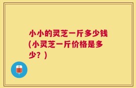 小小的灵芝一斤多少钱(小灵芝一斤价格是多少？)