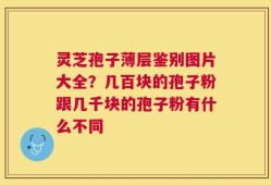 灵芝孢子薄层鉴别图片大全？几百块的孢子粉跟几千块的孢子粉有什么不同