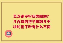 灵芝孢子粉归类图解？几百块的孢子粉跟几千块的孢子粉有什么不同