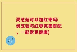 灵芝菇可以加红枣吗(灵芝菇与红枣完美搭配，一起煮更健康)