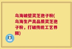 乌海破壁灵芝孢子粉(乌海生产高品质灵芝孢子粉，打破传统工艺界限)