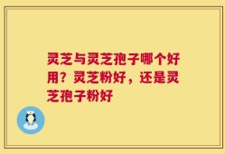 灵芝与灵芝孢子哪个好用？灵芝粉好，还是灵芝孢子粉好