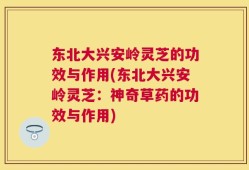 东北大兴安岭灵芝的功效与作用(东北大兴安岭灵芝：神奇草药的功效与作用)